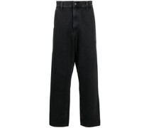 Single Knee Straight-Leg-Jeans