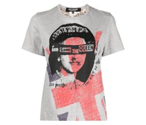 x Sex Pistols T-Shirt mit Leo-Print