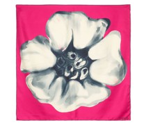 Seidenschal mit Blumen-Print