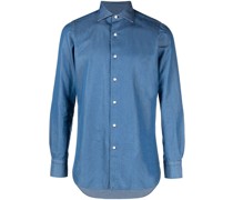 Langärmeliges Jeanshemd