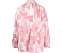 Jeansjacke im Kimono-Look