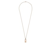 18kt Weiß- und Rotgoldhalskette mit Diamanten