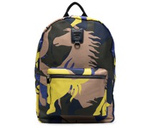 camouflage jacquard-print backpack