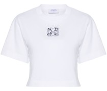 Bling Leaves S Arrow Cropped-T-Shirt