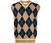 Pullover mit Argyle-Strickmuster