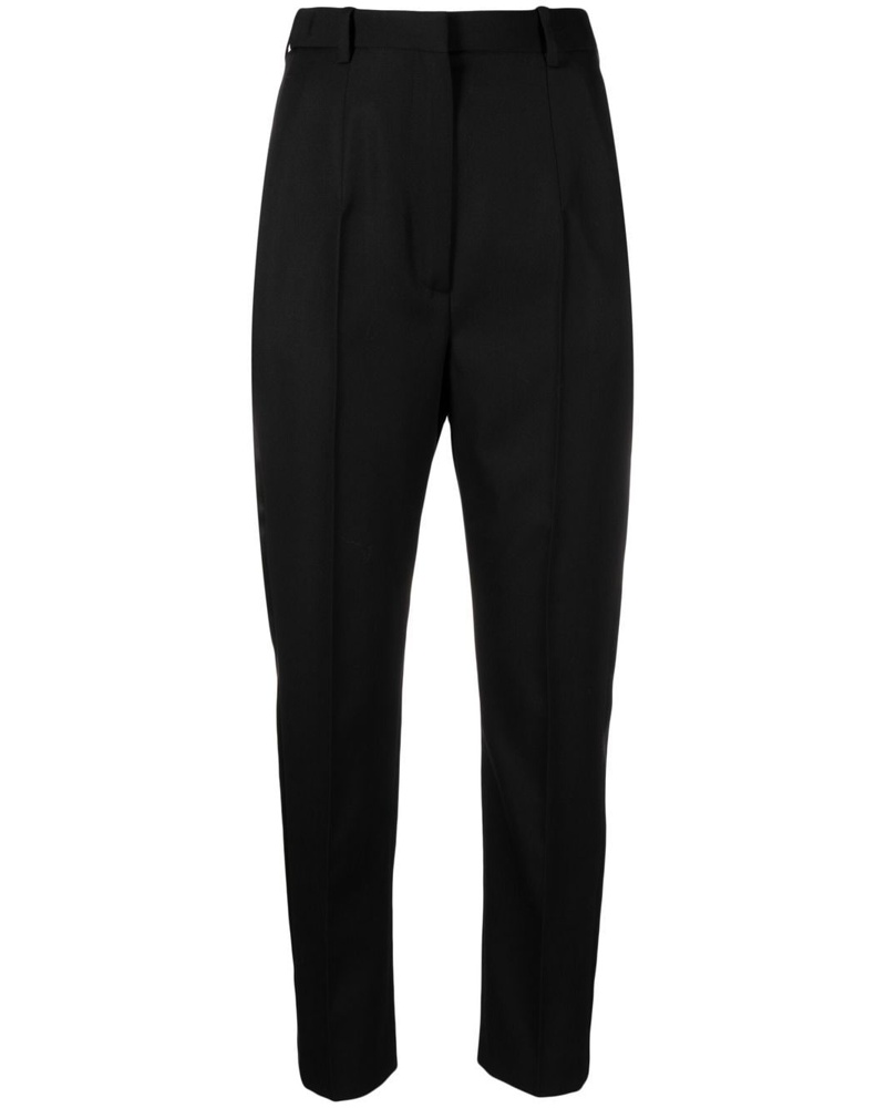 Alexander McQueen Damen Tapered-Hose mit hohem Bund