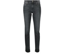 Skinny-Jeans mit Logo-Patch