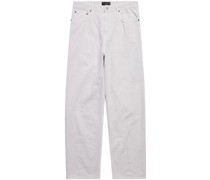 Halbhohe Straight-Leg-Jeans