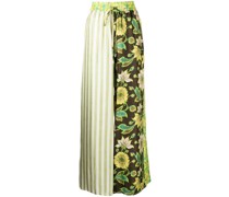 Weite Hose mit Blumen-Print