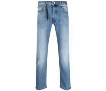 Ausgeblichene Straight-Leg-Jeans