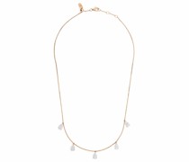 18kt Rotgold-Choker mit Diamanten