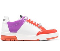 colour-block low-top sneakers