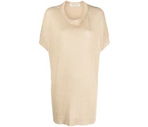 Kurzärmeliger Oversized-Pullover