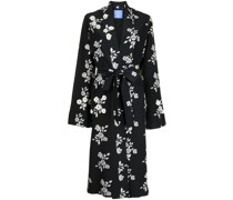 St Peters floral-print silk robe