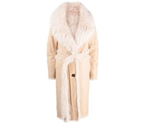 Mantel aus Faux Fur