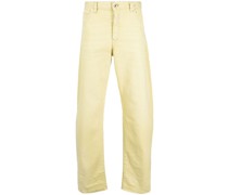 Straight-Leg-Jeans mit Logo-Patch