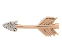 14kt Rotgoldohrstecker mit Diamanten