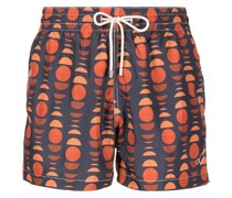 Badeshorts mit grafischem Print