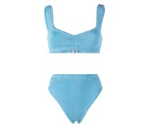 Taylor Seersucker-Bikini aus Textur