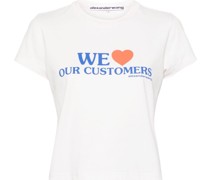 We Love Our Customers-print T-shirt