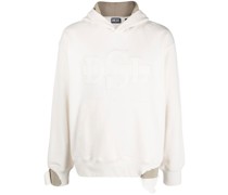 Hoodie in Distressed-Optik