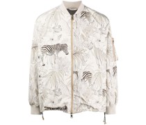 Bomberjacke mit Tiere-Print