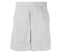 seersucker striped tailored shorts