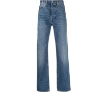 Ausgeblichene Straight-Leg-Jeans