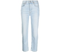 Gerade High-Rise-Jeans