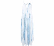 Maxikleid mit Wirkungen-Print