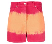 Jeans-Shorts mit Batikmuster