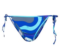 Bikinihöschen mit Marmo-Print