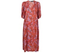 Midikleid mit Blumen-Print