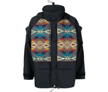 Kapuzenjacke mit Fair-Isle-Muster