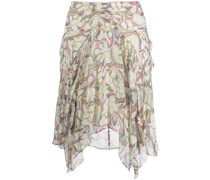 Asymmetrischer Rock mit Print