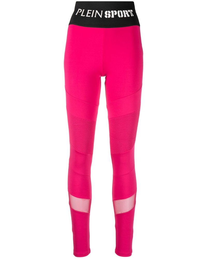 Philipp Plein Damen High-Waist-Leggings mit Logo