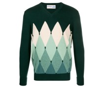 Kaschmirpullover mit Argyle-Muster