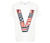 T-Shirt mit V-Logo