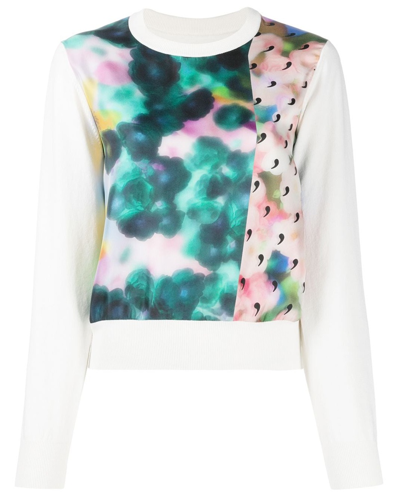 Maison Margiela Damen Sweatshirt mit abstraktem Print