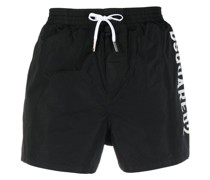 Badeshorts mit Logo-Print