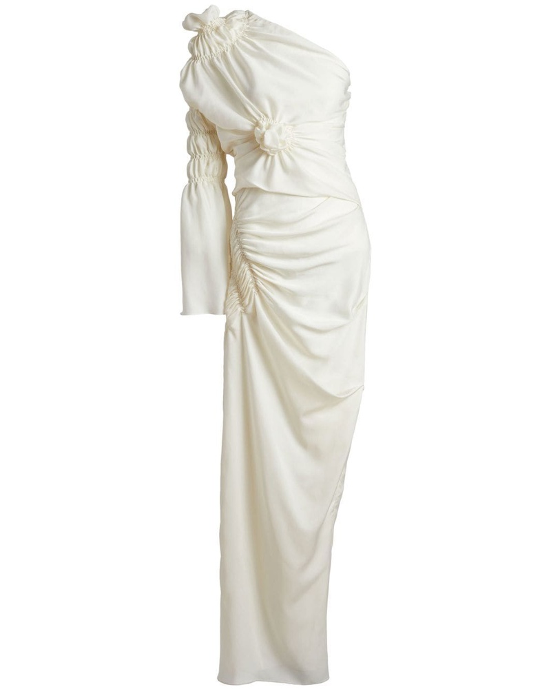 KHAITE Damen Asymmetrisches Apollo Kleid