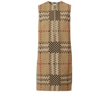 Minikleid mit Pixel-Check