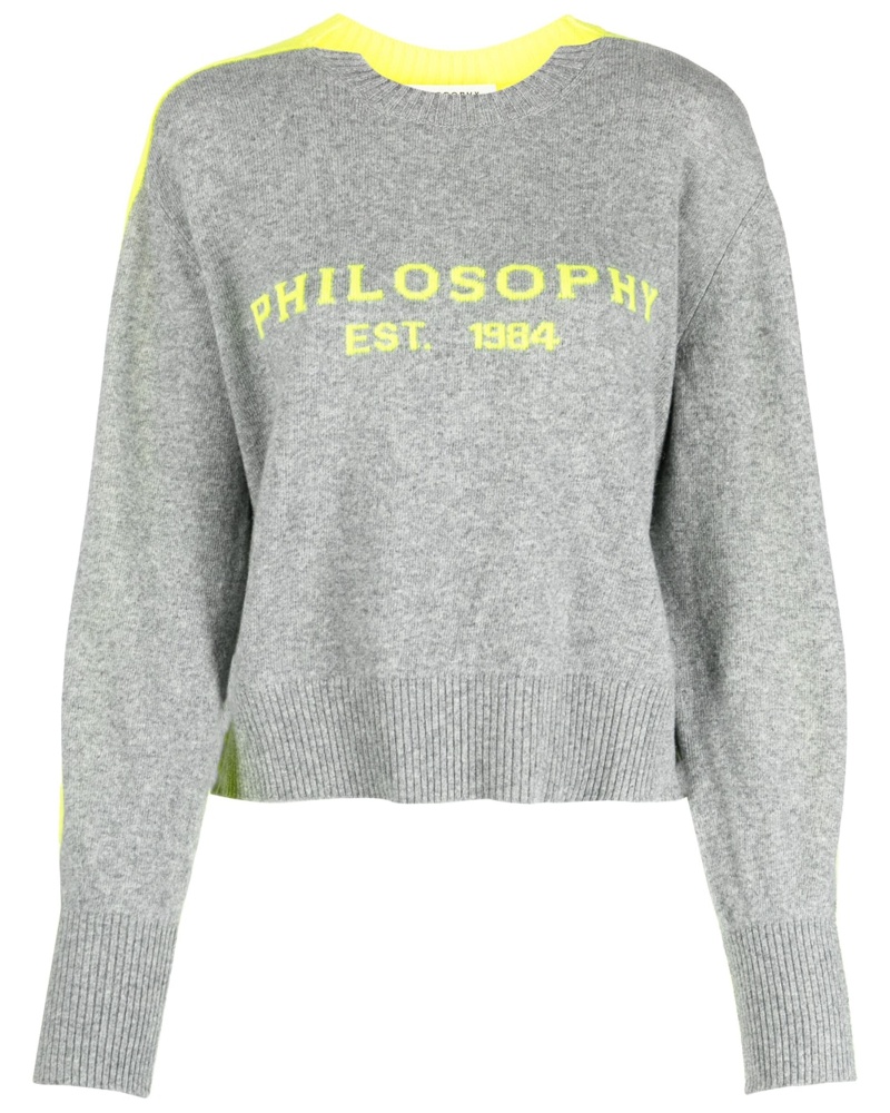 Philosophy Di Lorenzo Serafini Damen Pullover mit Jacquard-Farben