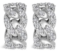 18kt Weißgoldring mit Diamanten