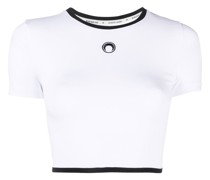Besticktes Cropped-Oberteil