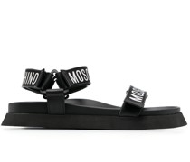 Sandalen mit Logo-Riemen