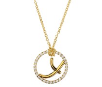 18kt Love Letter Gelbgoldhalskette