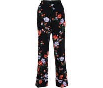 Gerade Hose mit Blumen-Print