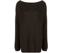 Kaschmirpullover mit U-Boot-Ausschnitt