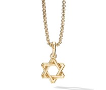 18kt 'Deco Star of David' Gelbgoldanhänger